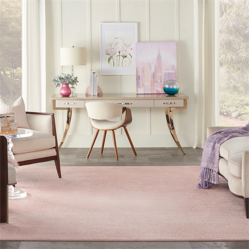 Pemberly Row 7' x 10' Pink Fabric Outdoor Area Rug (7' x 10')
