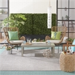 Pemberly Row 7' x 10' Silver Gray Fabric Outdoor Area Rug (7' x 10')