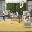 Pemberly Row 7' x 10' Yellow Fabric Outdoor Area Rug (7' x 10')