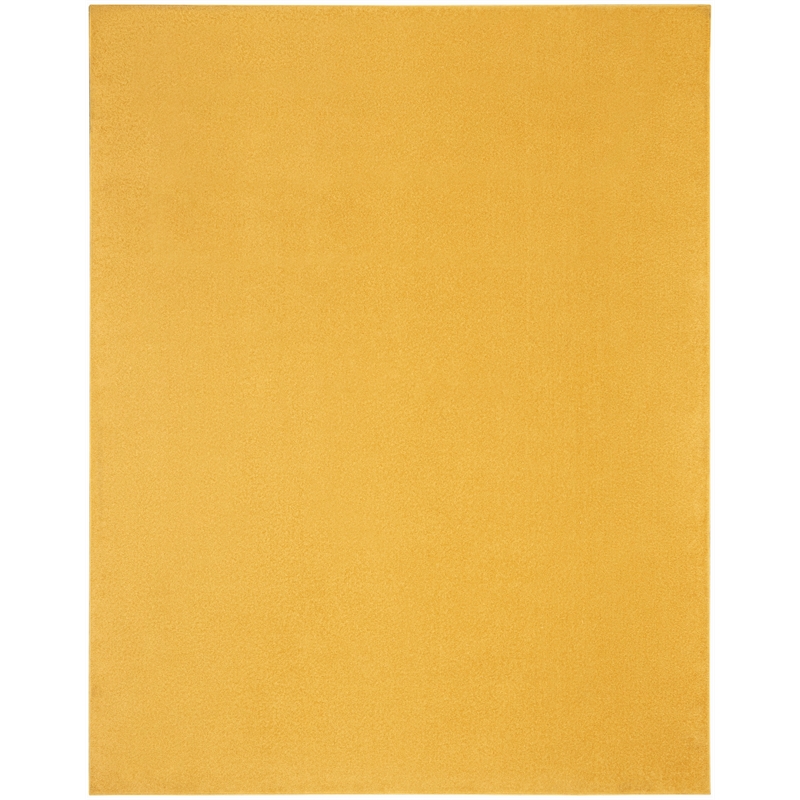 Pemberly Row 7' x 10' Yellow Fabric Outdoor Area Rug (7' x 10')