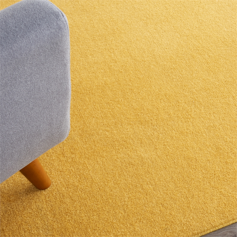 Pemberly Row 7' x 10' Yellow Fabric Outdoor Area Rug (7' x 10')