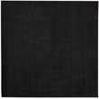 Pemberly Row 7' x Square Black Fabric Outdoor Area Rug (7' Square)