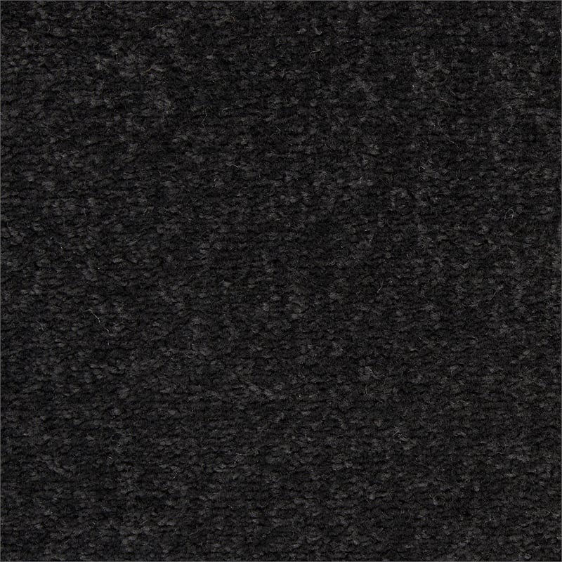 Pemberly Row 7' x Square Black Fabric Outdoor Area Rug (7' Square)