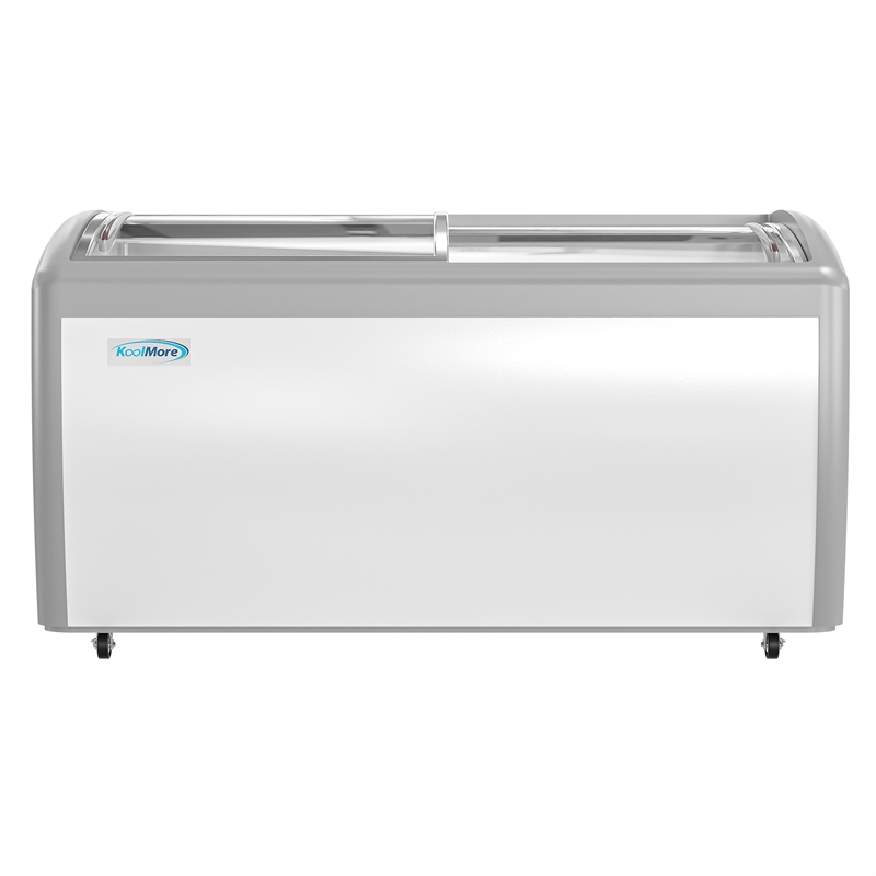 Pemberly Row Contemporary 60 in. Display Ice Cream Freezer-16 cu ft.