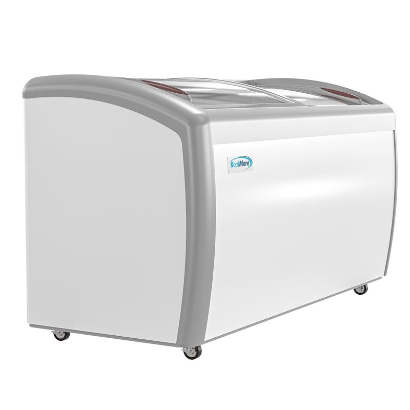 Pemberly Row Contemporary 60 in. Display Ice Cream Freezer-16 cu ft.