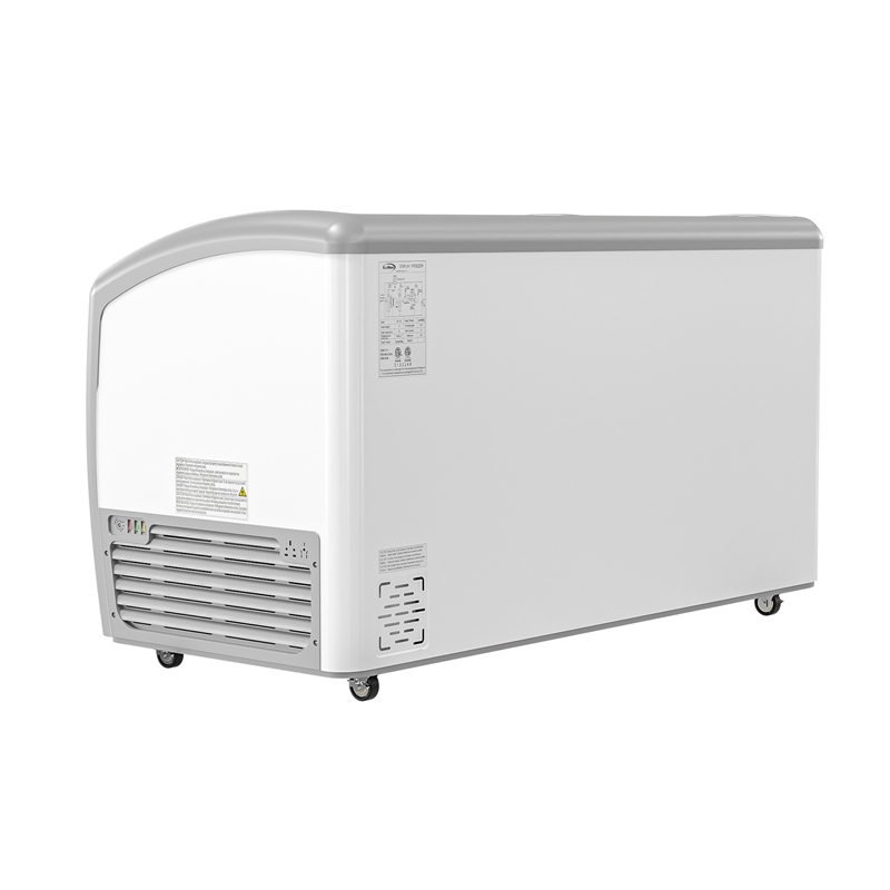 Pemberly Row Contemporary 60 in. Display Ice Cream Freezer-16 cu ft.