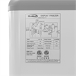 Pemberly Row Contemporary 60 in. Display Ice Cream Freezer-16 cu ft.