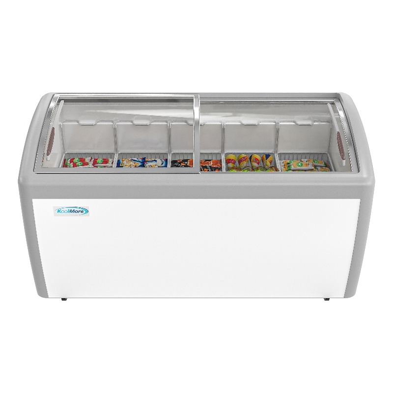 Pemberly Row Contemporary 60 in. Display Ice Cream Freezer-16 cu ft.