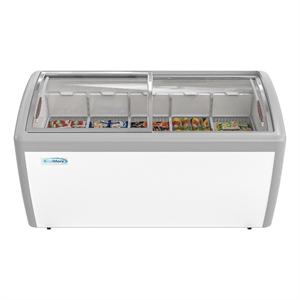 Pemberly Row Contemporary 60 in. Display Ice Cream Freezer-16 cu ft.