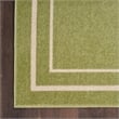 Pemberly Row 8' x 10' Green Ivory Contemporary Indoor/Outdoor Rug