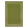 Pemberly Row 8' x 10' Green Ivory Contemporary Indoor/Outdoor Rug