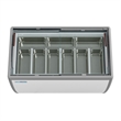 Pemberly Row 13 cu. ft. Commercial Gelato Dipping Cabinet - Clear Display Case