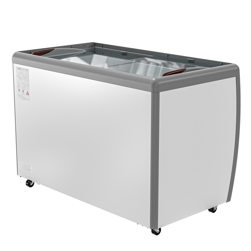 Pemberly Row 13 cu. ft. Commercial Gelato Dipping Cabinet - Clear Display Case