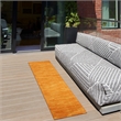 Pemberly Row Contemporary Fabric 16' Runner Sunburst Area Rug