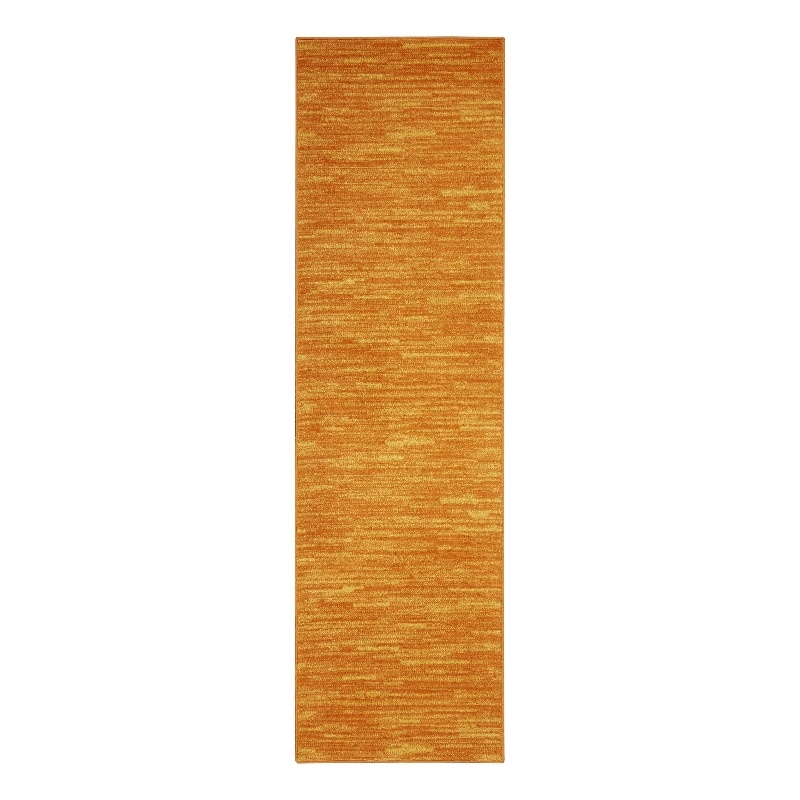Pemberly Row Contemporary Fabric 16' Runner Sunburst Area Rug