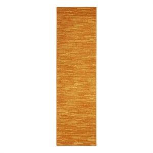 Pemberly Row Contemporary Fabric 16' Runner Sunburst Area Rug