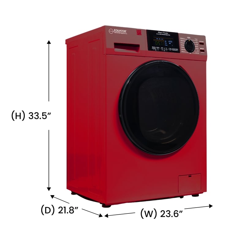 Pemberly Row All-in-One Washer Dryer VENTLESS/VENTED PET 1.62cf+Portability Kit