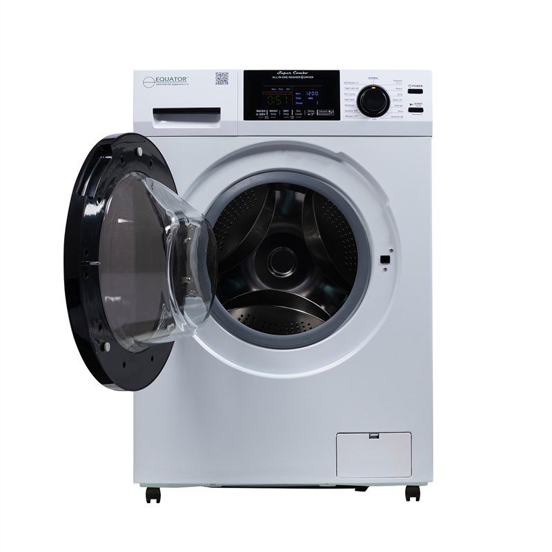 Pemberly Row All-in-One Washer Dryer w/ Pet Cycle - 1.62cf/15lbs+Portability Kit