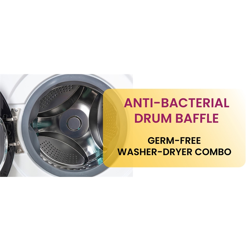 Pemberly Row All-in-One Washer Dryer w/ Pet Cycle - 1.62cf/15lbs+Portability Kit