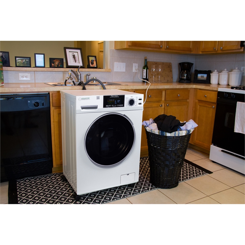 Pemberly Row All-in-One Washer Dryer w/ Pet Cycle - 1.62cf/15lbs+Portability Kit