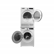Pemberly Row Stackable Washer 2.2 cf 110 V Dryer 4 Cf 220V with Stacking Shelf