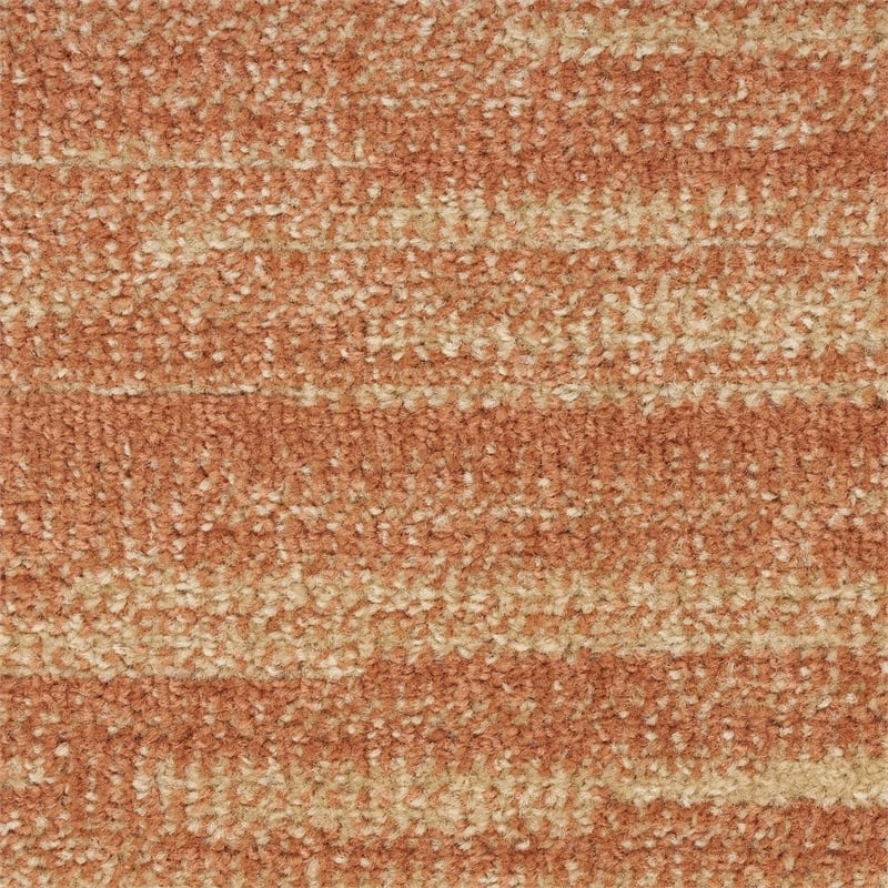 Pemberly Row Modern / Contemporary Fabric 8' x 10' Rust Area Rug