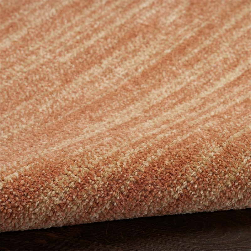 Pemberly Row Modern / Contemporary Fabric 8' x 10' Rust Area Rug