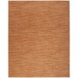 Pemberly Row Modern / Contemporary Fabric 7' x 10' Rust Area Rug