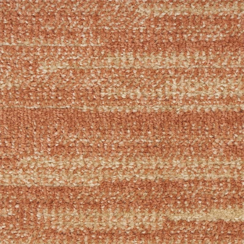 Pemberly Row Modern / Contemporary Fabric 6' x 9' Rust Area Rug