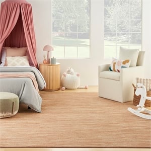 Pemberly Row Modern / Contemporary Fabric 6' x 9' Rust Area Rug