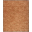 Pemberly Row Modern / Contemporary Fabric 6' x 9' Rust Area Rug