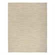 Pemberly Row Contemporary 7' x 10' Fabric Ivory Gold Area Rug