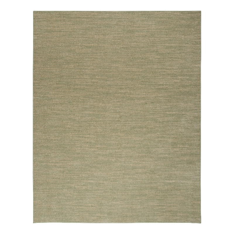 Pemberly Row Contemporary 6' x 9' Fabric Green Gold Area Rug