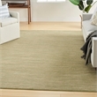 Pemberly Row Contemporary 8' x 10' Fabric Green Gold Area Rug