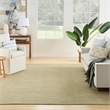 Pemberly Row Contemporary 8' x 10' Fabric Green Gold Area Rug