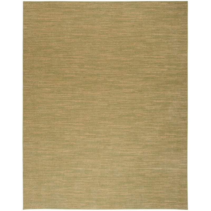 Pemberly Row Contemporary 8' x 10' Fabric Green Gold Area Rug