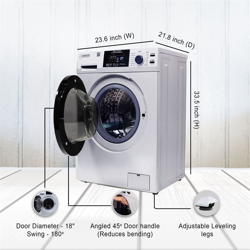 Pemberly Row All-in-One Washer Dryer VENTED-DRY FASTER than Condense 15lb 110V