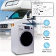 Pemberly Row All-in-One Washer Dryer VENTED-DRY FASTER than Condense 15lb 110V