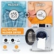 Pemberly Row All-in-One Washer Dryer VENTED-DRY FASTER than Condense 15lb 110V