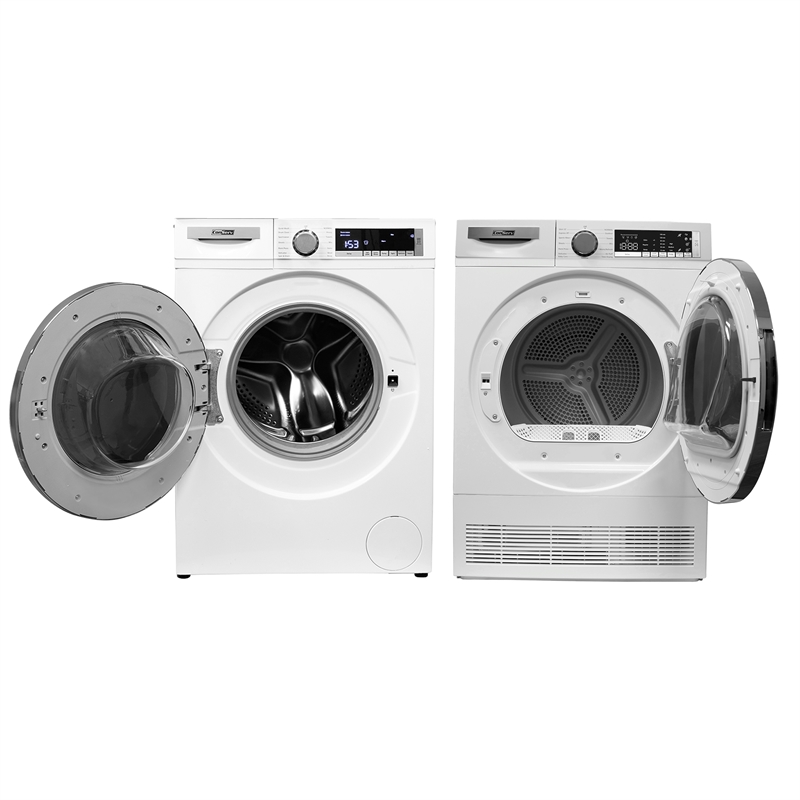 Pemberly Row Luxury Washer 2.2cf 110V+Condensing Dryer 4cf 220V
