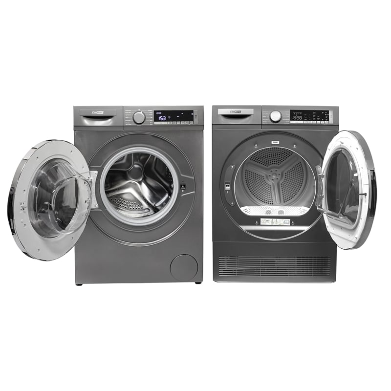 Pemberly Row Luxury Washer 2.2cf 110V+Condensing Dryer 4cf 220V