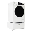 Pemberly Row All-in-One Washer Dryer in White Steel - 15lb 110V + Pedestal