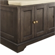 Pemberley Row Engineered Wood Coffee Hall Tree Rectangular Cushioned Bench