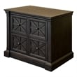 Pemberly Row Wood Office Lateral File Storage with File Drawer in Dark Brown