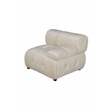Pemberly Row Flexible Combination Velvet Modular Sectional in Cream