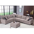 Pemberly Row Fabric Flexible Combination Module Reversible Sectional Sofa