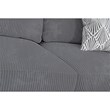 Pemberly Row 7 PCS Corduroy Flexible Combination Sectional Sofa in Dark Gray