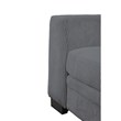 Pemberly Row 7 PCS Corduroy Flexible Combination Sectional Sofa in Dark Gray
