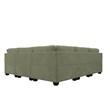 Pemberly Row 13 PCS Corduroy Flexible Combination Sectional Sofa in Olive