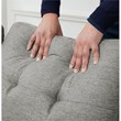 Pemberly Row Storage Reversible Conversible Sectional Sofa Sleeper in Dark Gray
